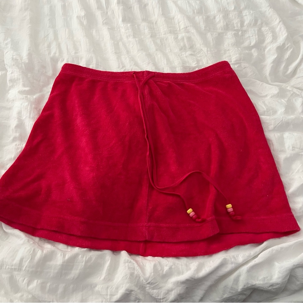 Pink Terry Cloth Express Skirt - Picture 5 of 7